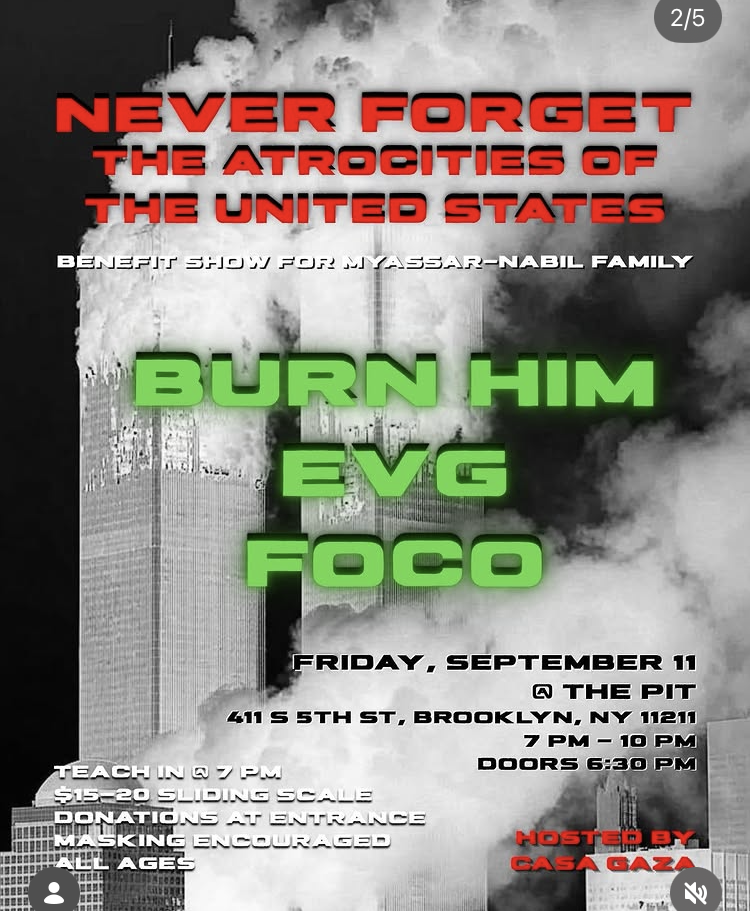 Casa Gaza Benefit Show