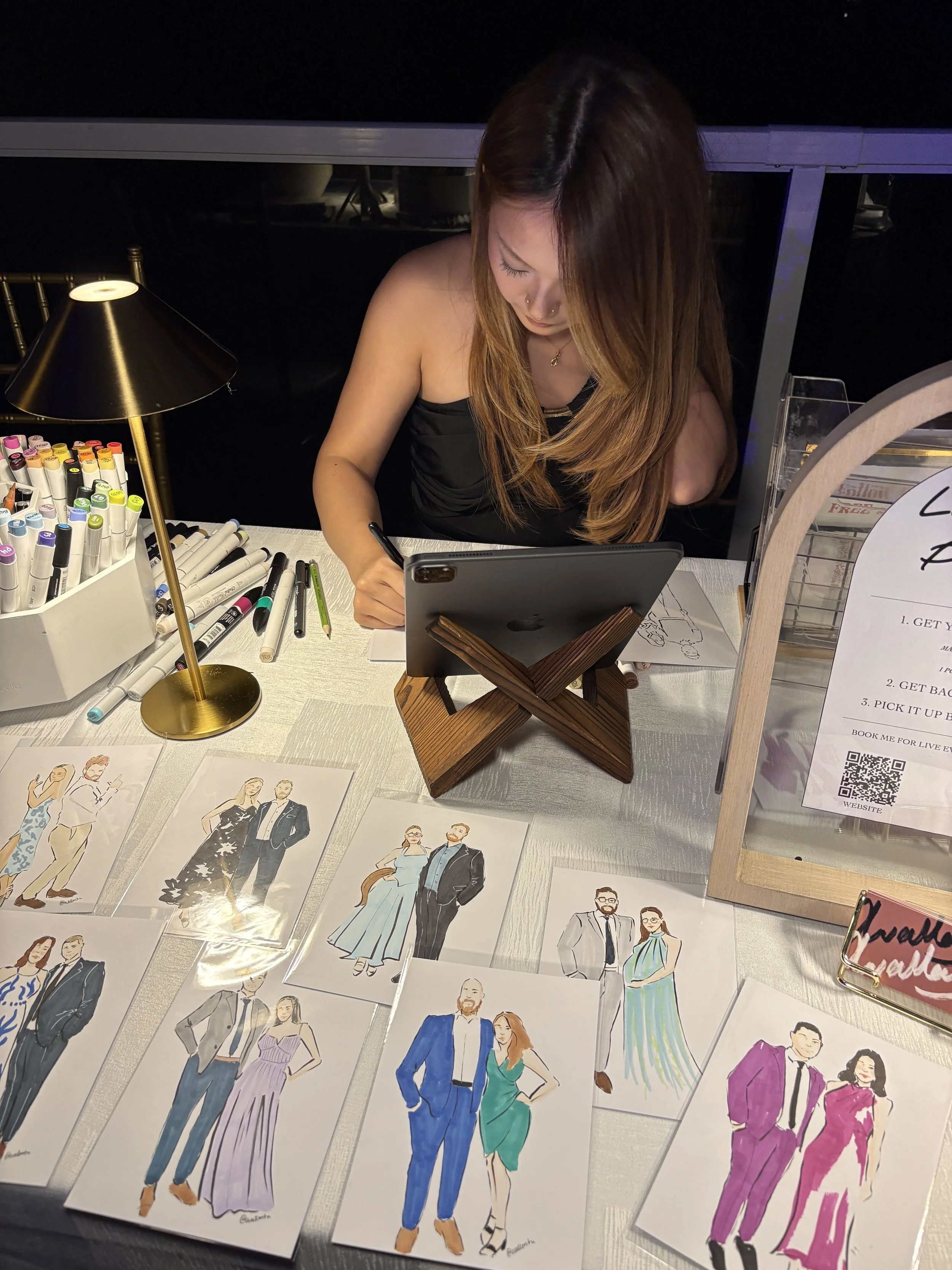 Live Event Illustration — Booking Request