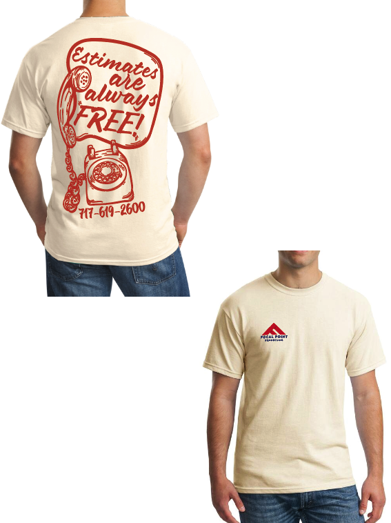 Estimates are Always Free Tee Mockup