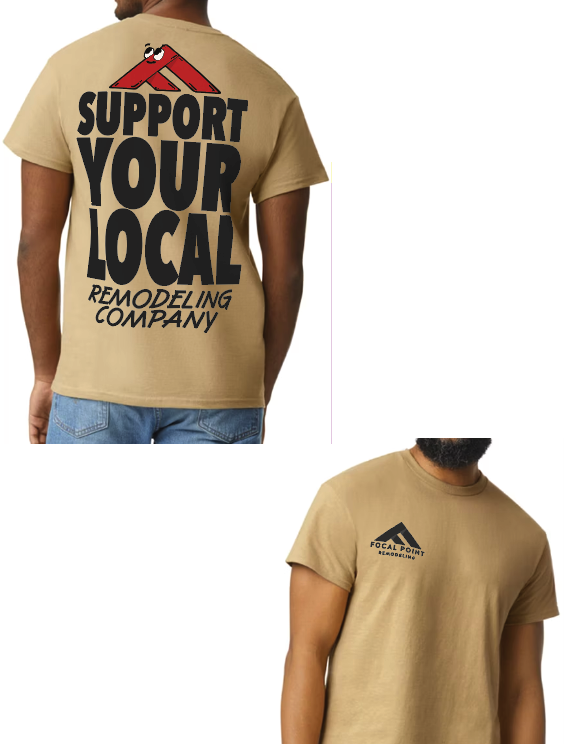 Support Your Local Remodeling Company Tee Mockup