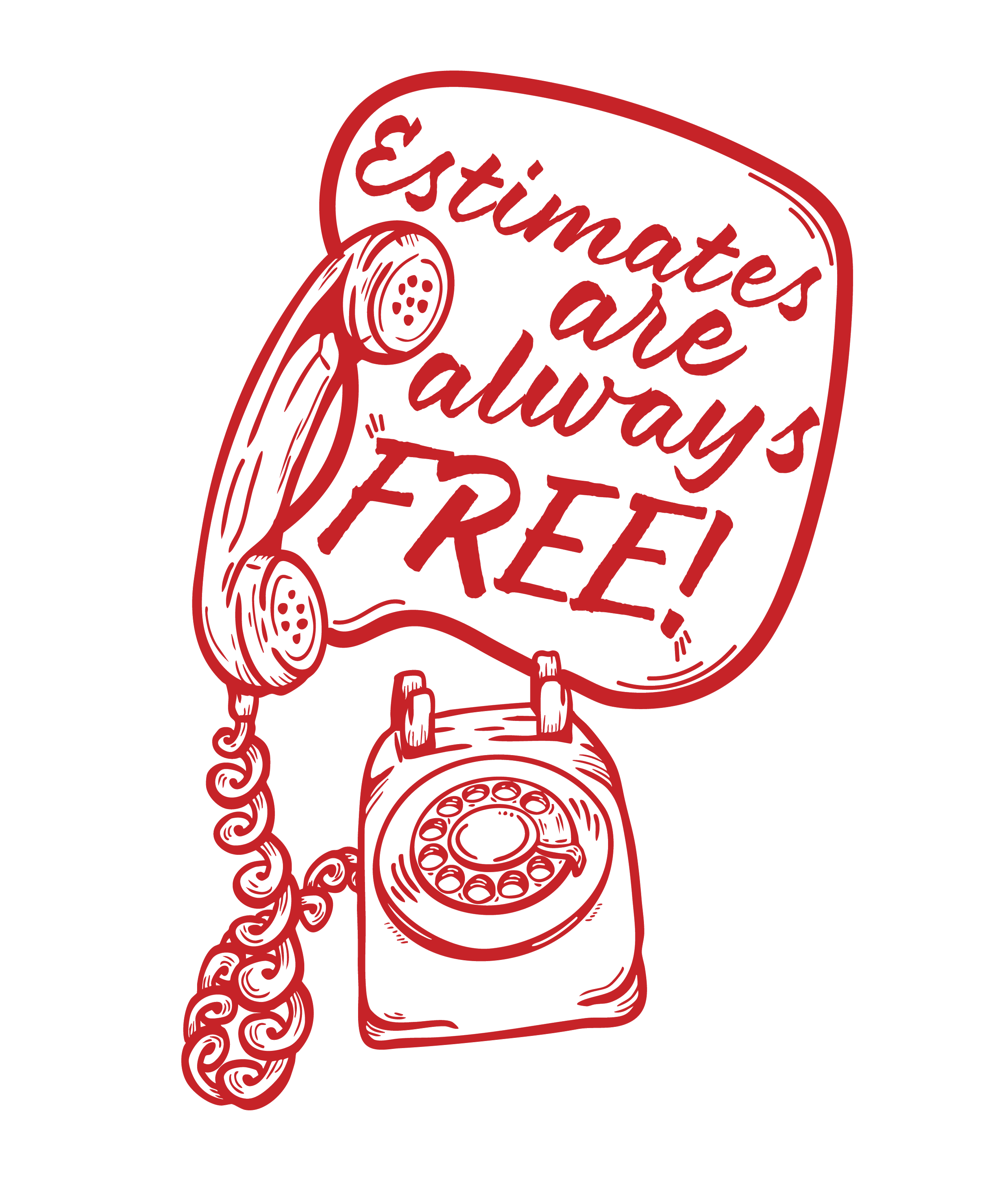 Estimates are Always Free Tee Illustration