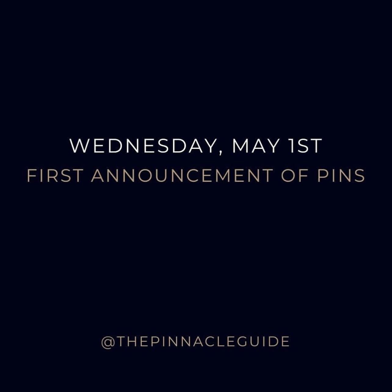 On Wednesday, May 1st, The Pinnacle Guide will announce the first round of PINs, featuring bars recognised across all of our seven launch countries - Australia, Dubai, Mexico, Singapore, Spain, the United Kingdom, and the United States.

This momento