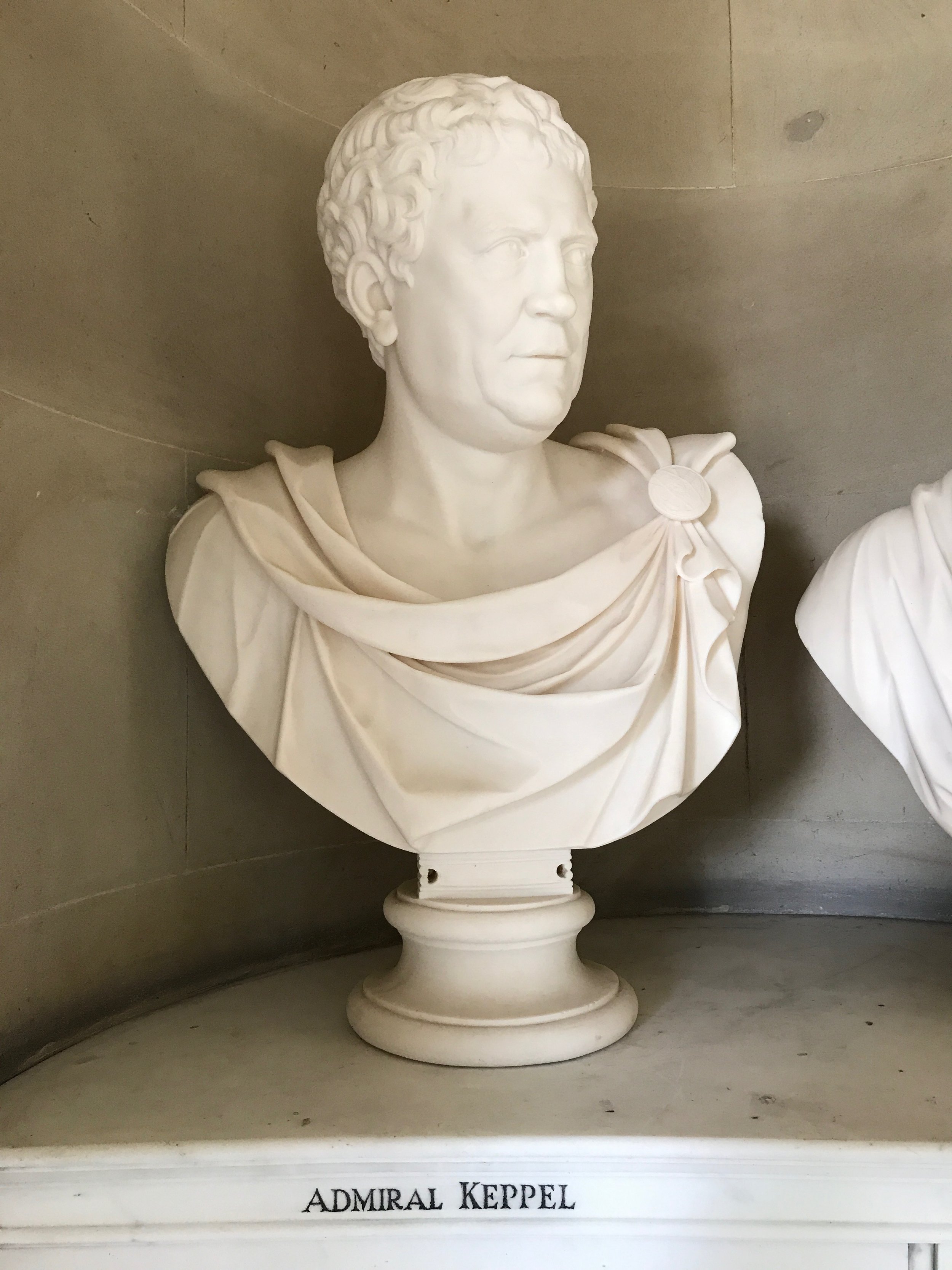 Bust of Admiral Keepel from the Mausoleum