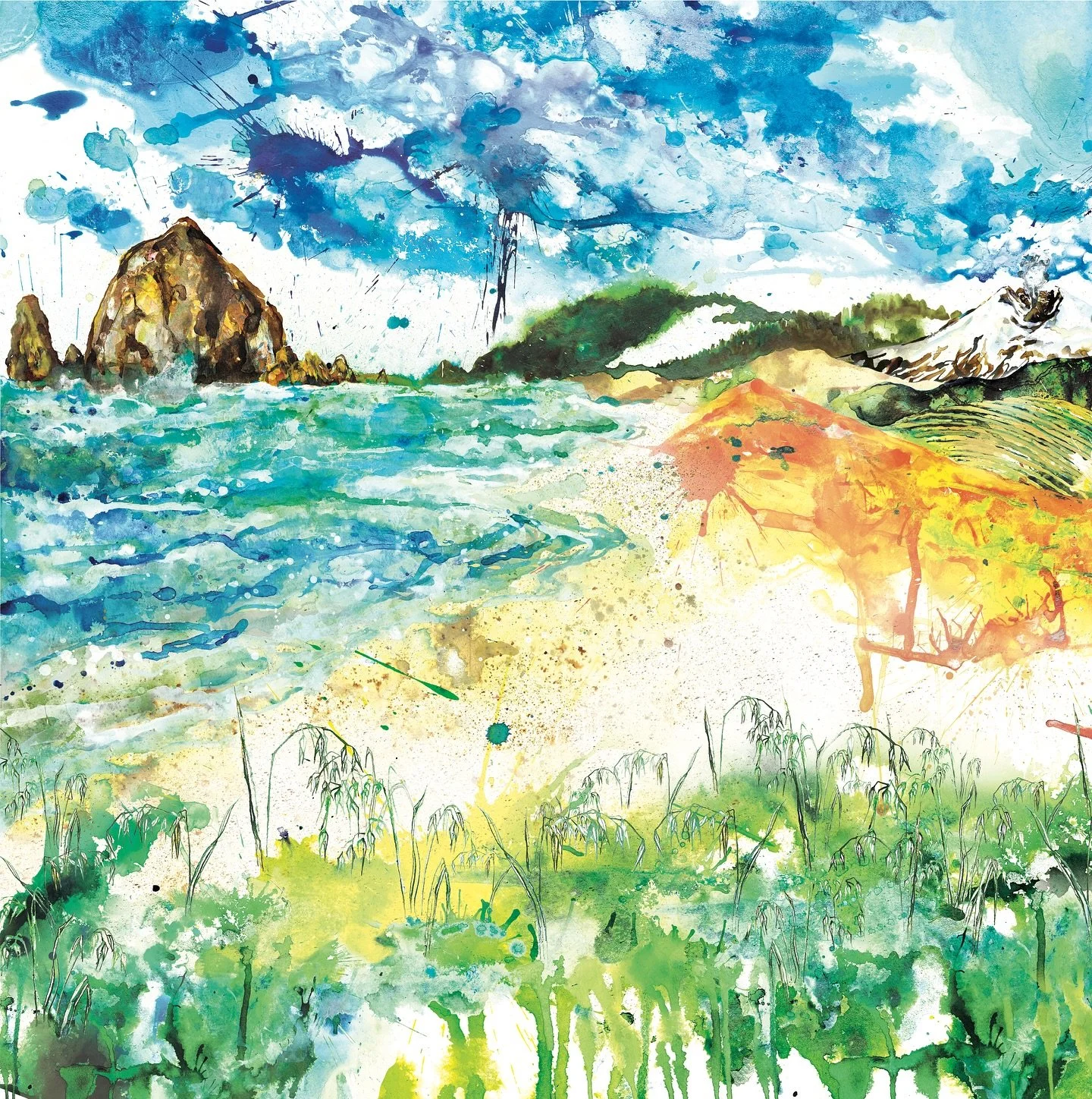 For the last 9 months I’ve been working on 2 murals and a limited edition print release for an exciting exhibition at Oregon Contemporary, opening November 1st! I keep forgetting to share my process for the internet ๐คท๐ผ‍โ๏ธ cuz I’ve b