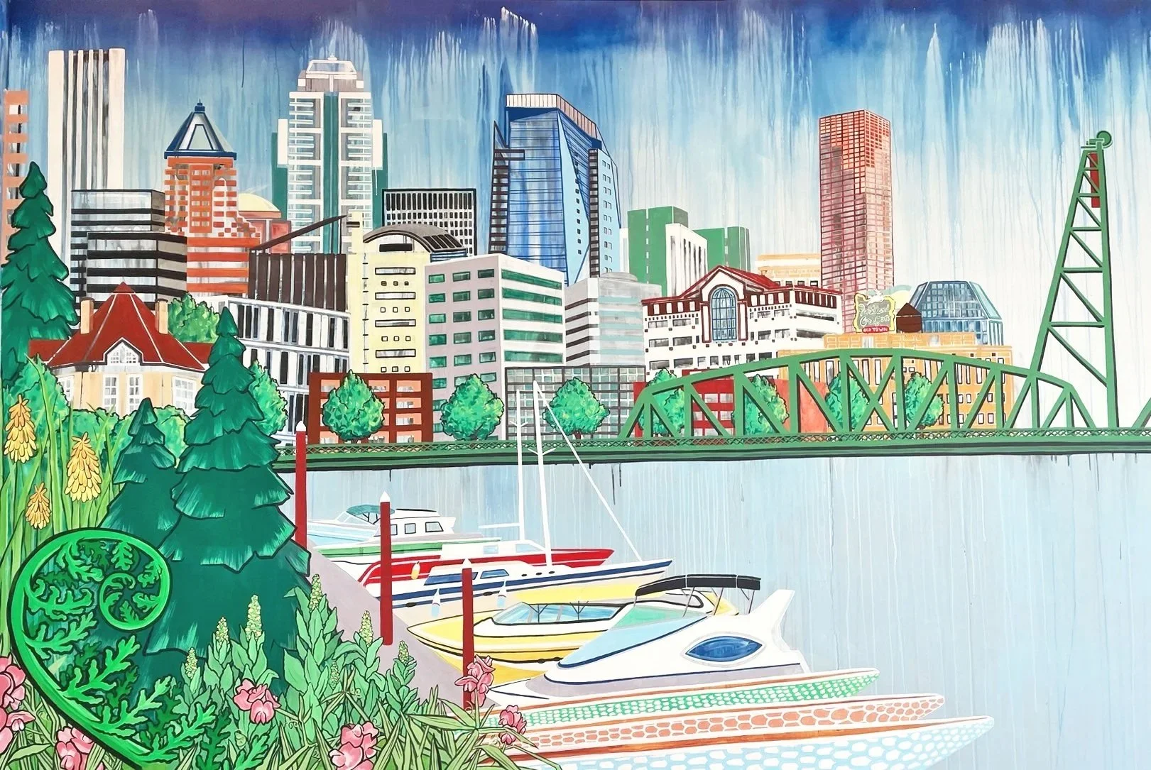 Ursula Barton commercial mural artist