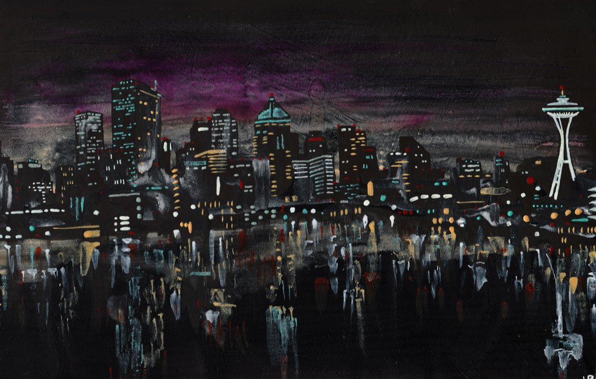 Seattle cityscape by Ursula Barton