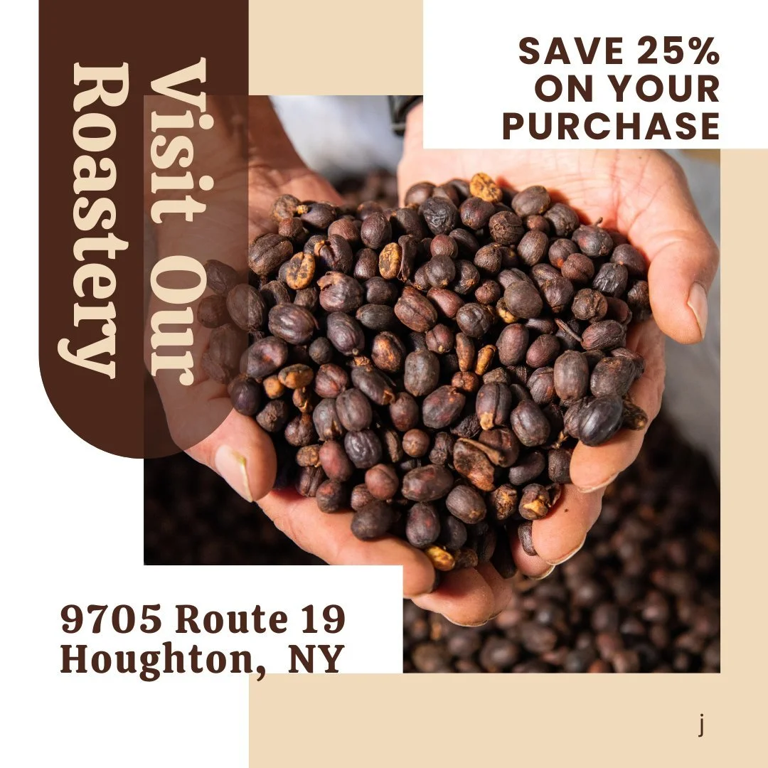 TODAY'S THE DAY! 🥳

Our roastery is open! Visit us today 10am - 5pm. We have the freshest coffee around at 25% off. Savings never tasted better. 😉

Find Us At:
9705 Route 19, Houghton

#jockeystreetcoffee #roasteryopenhouse #roastwhatyoulove #coffe