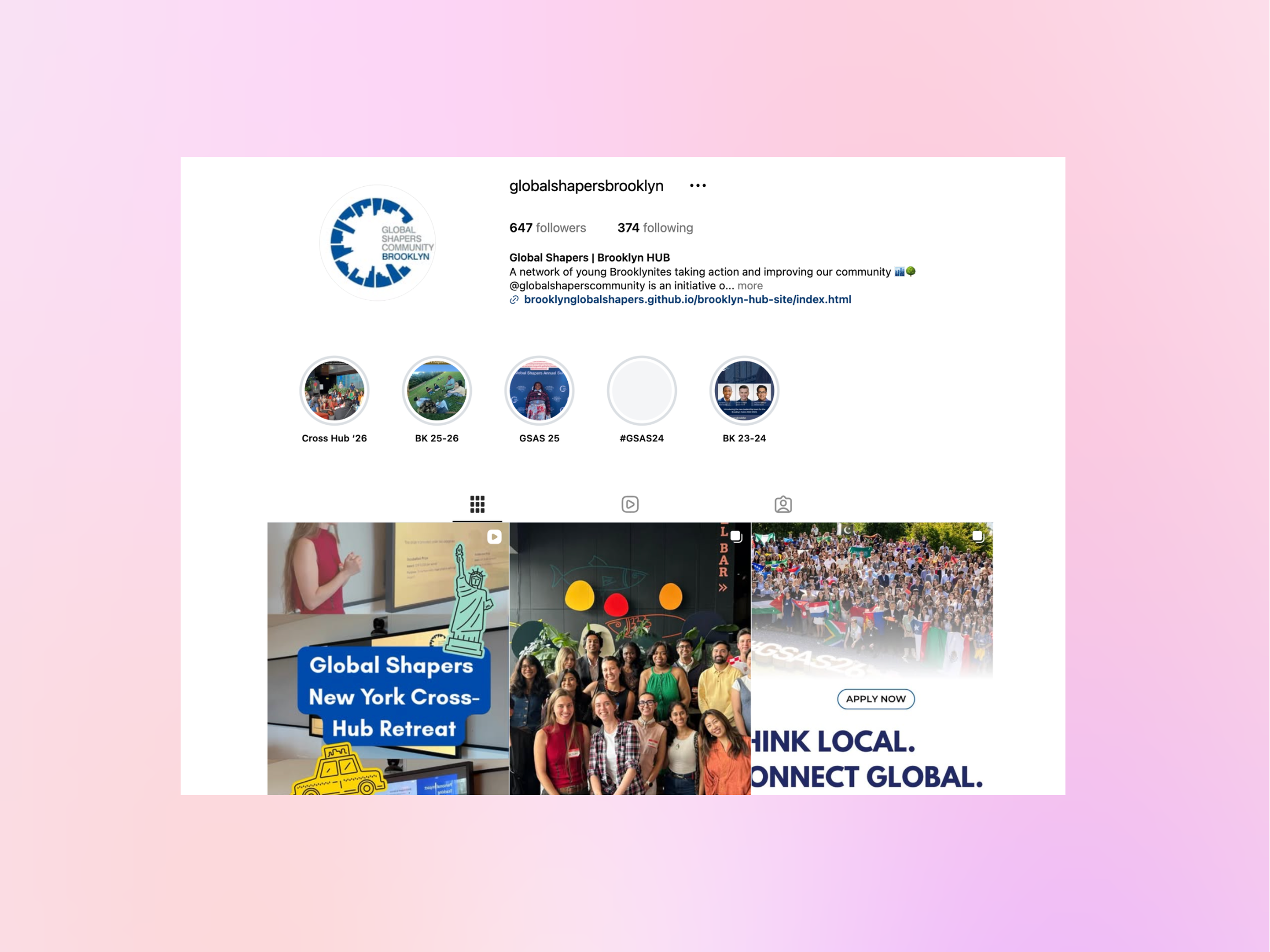 Global Shapers - Instagram
