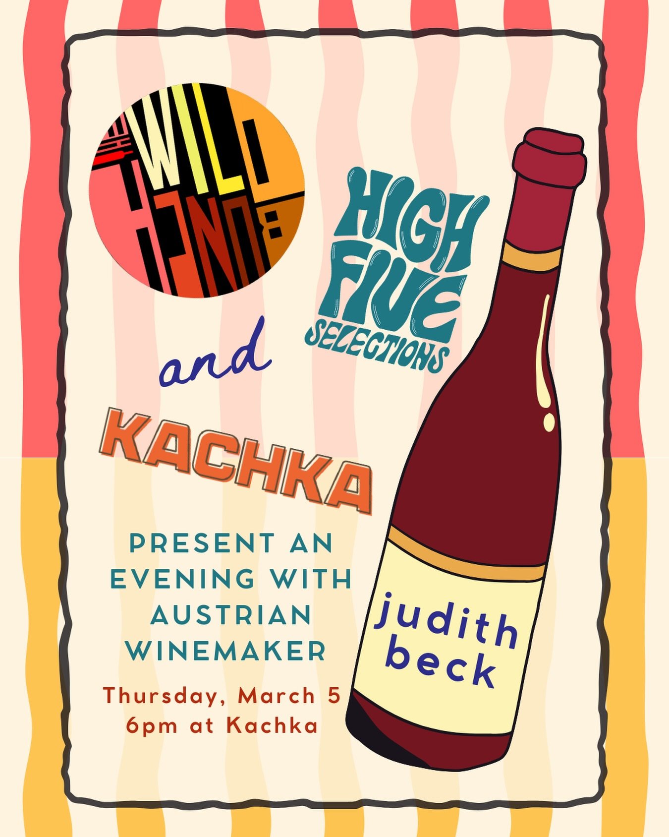 Calling all wine lovers!! We have something special coming up, just for you! 🍷

As part of @thewildbunchpdx, Portland&rsquo;s natural wine fair founded by Dana Frank of @highfiveselections, we will be welcoming acclaimed Austrian winemaker Judith Be