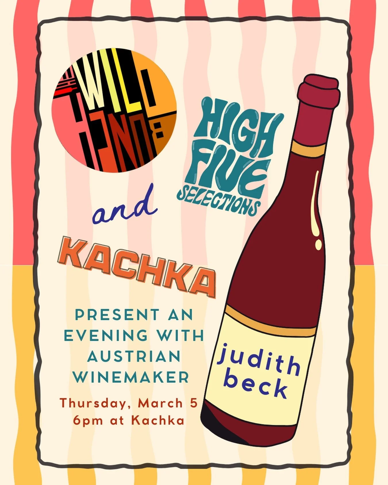 Calling all wine lovers!! We have something special coming up, just for you! 🍷

As part of @thewildbunchpdx, Portland&rsquo;s natural wine fair founded by Dana Frank of @highfiveselections, we will be welcoming acclaimed Austrian winemaker Judith Be