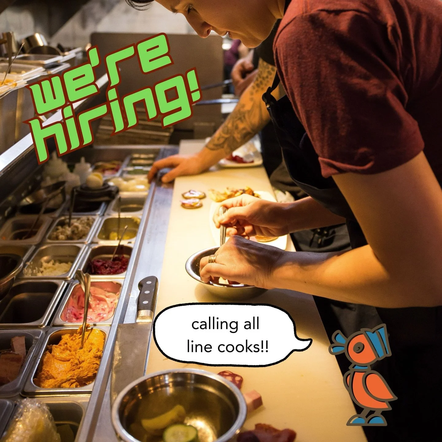 Friends! We&rsquo;re looking for an experienced line cook to join our team! 🔪🥔

Are you looking for a challenge and an opportunity to learn and grow? Working with us at Kachka, you&rsquo;ll learn an exciting cuisine in a scratch kitchen and have fu