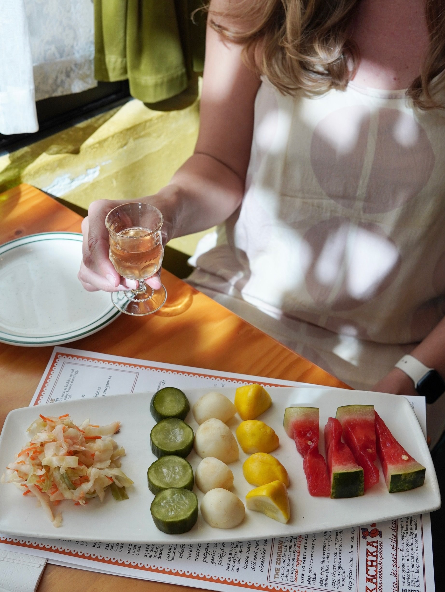 Pickles aren&rsquo;t just a side here at Kachka - they are practically essential. A little salty, a little sour, and perfectly crunchy, they help to balance all the rich, comforting things we love to eat. Our pickle plate has a rotating cast of chara