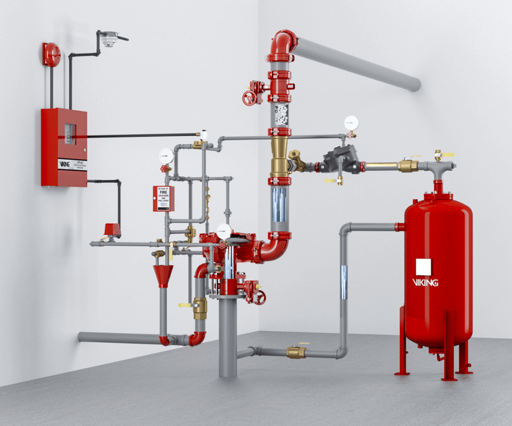 Sistema de espuma y componentes Viking