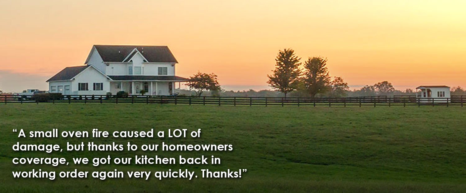  Testimonial on excellent service from Holmes City Farmers Mutual on a kitchen fire claim. 