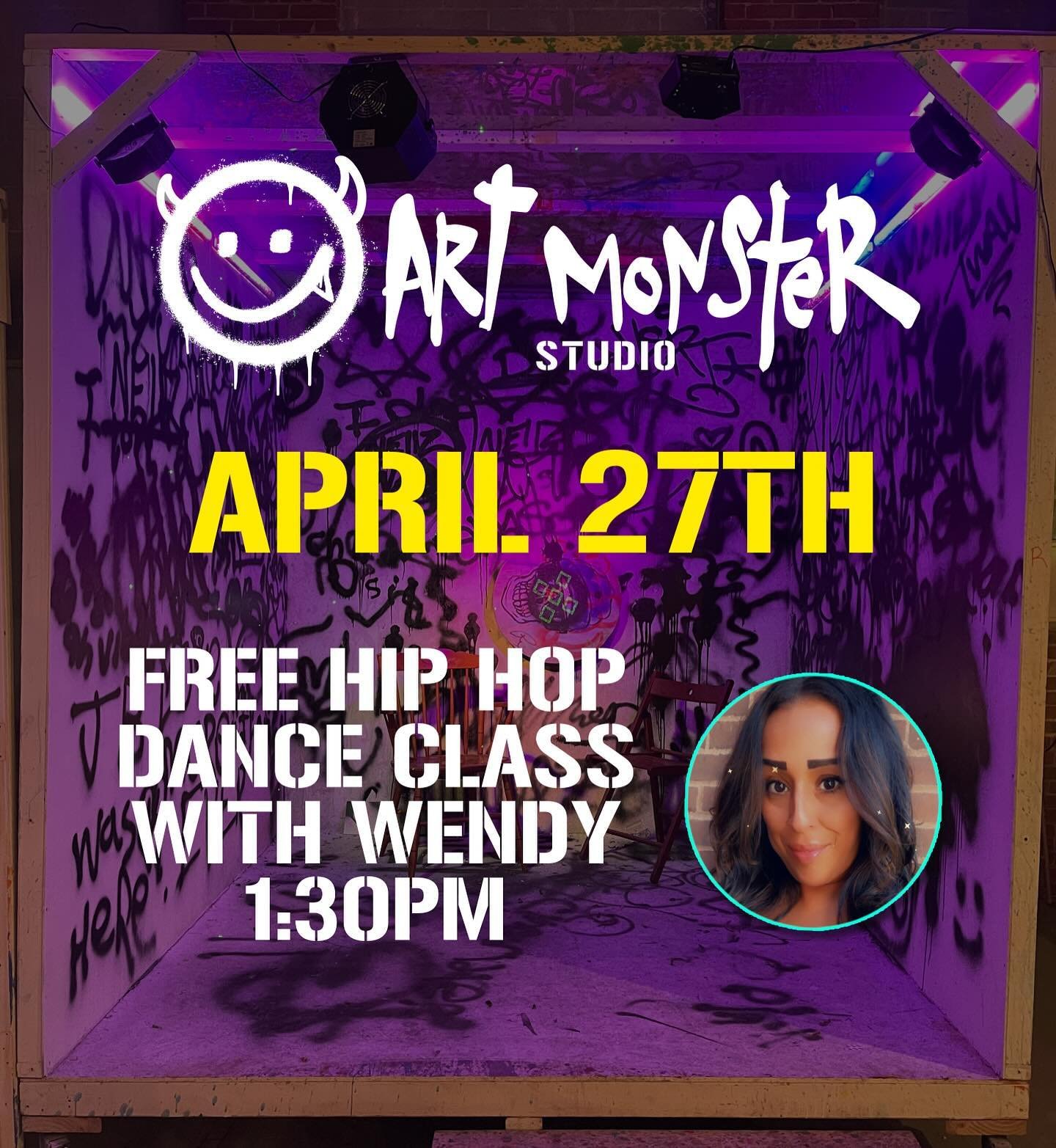 We&rsquo;re ending April off with a fun and free pop up Hip Hop Dance Class with Wendy for All Ages. Link to free tickets is in our bio. 🙏🏽💃🏽🕺👯&zwj;♂️