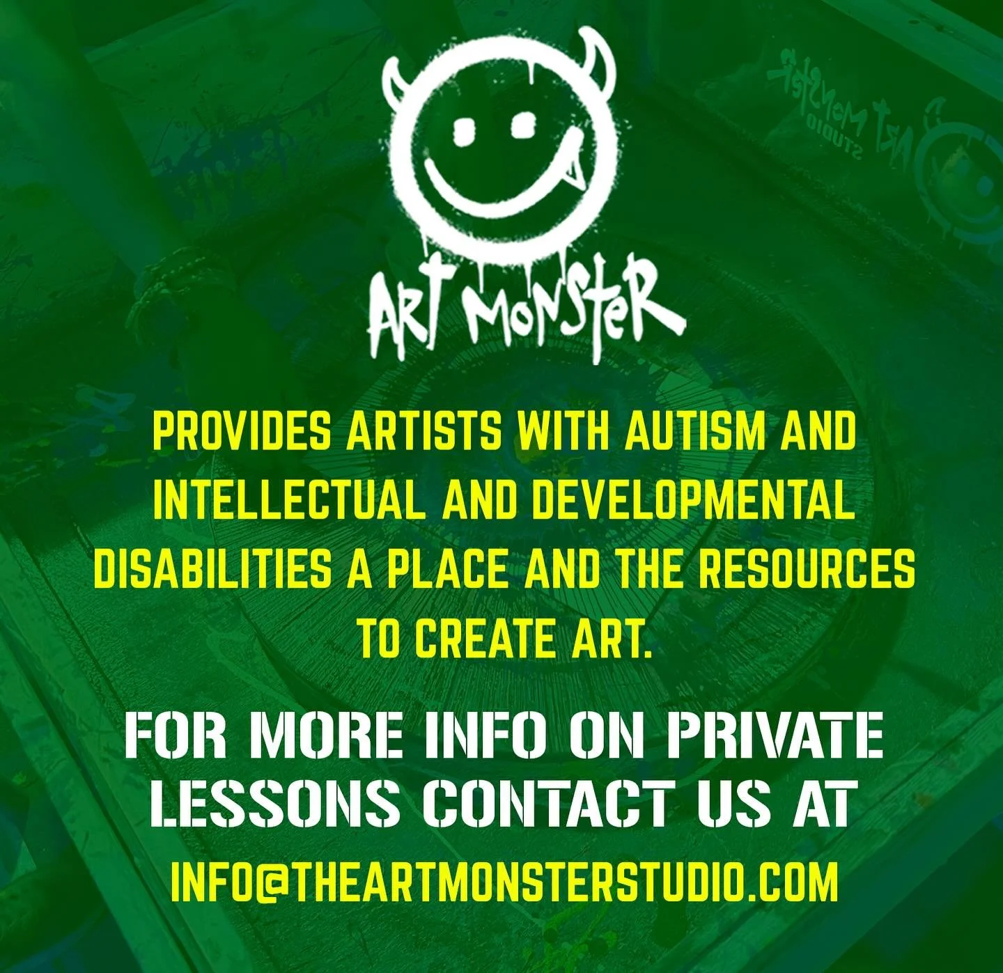 Everyone should have the opportunity to create something amazing. Our private lessons are open to all, and our ground-level studio is designed to be welcoming and accessible for everyone.