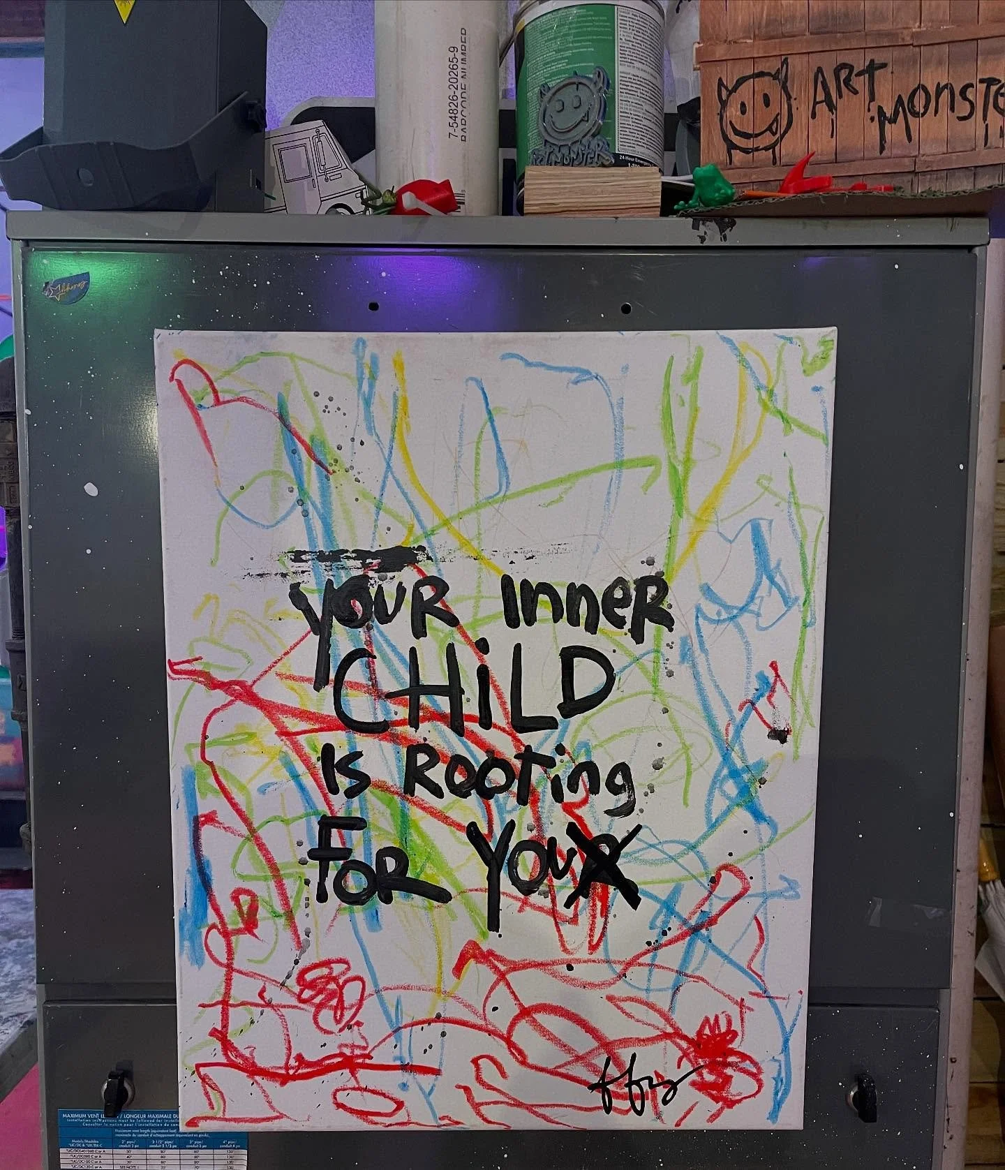 Just reminder that for tomorrow&rsquo;s FREE PAINT Day and Kids art show we are asking for canned foods and shelf stable donations for our free community shelf and to help local food pantry&rsquo;s. Thank you!