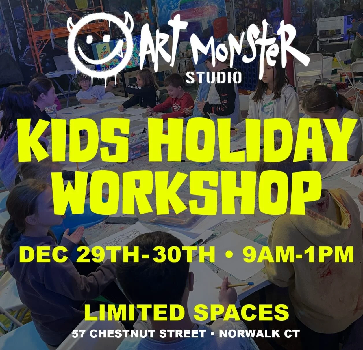Holiday workshop. A few more tickets have been added. Link in bio