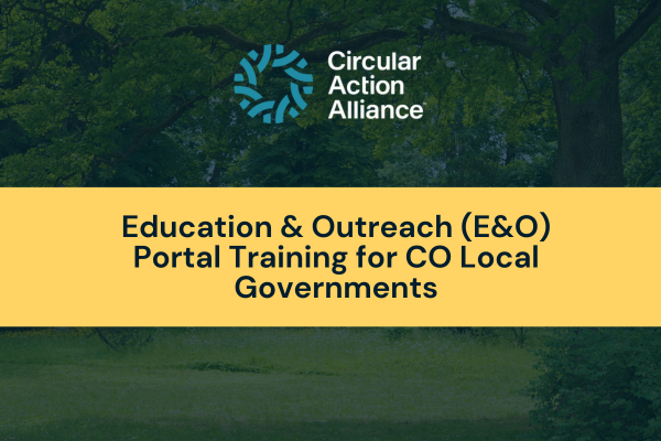 Education & Outreach (E&O) Portal Training for CO Local Governments