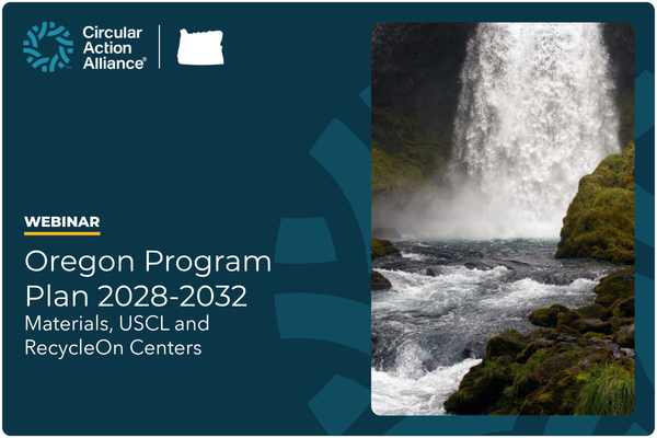 Oregon Program Plan 2028-2032: Materials, USCL and RecycleOn Centers