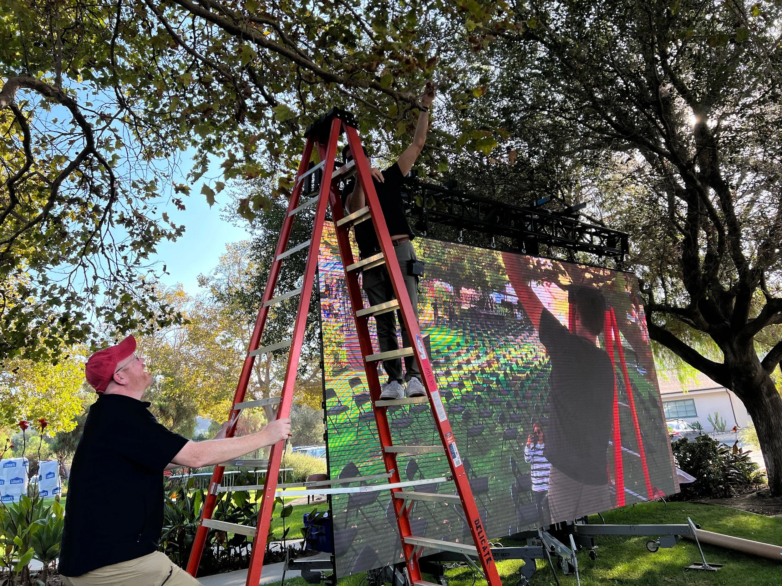 On the ground in Ventura, CA, helping set up the event site (2022). 