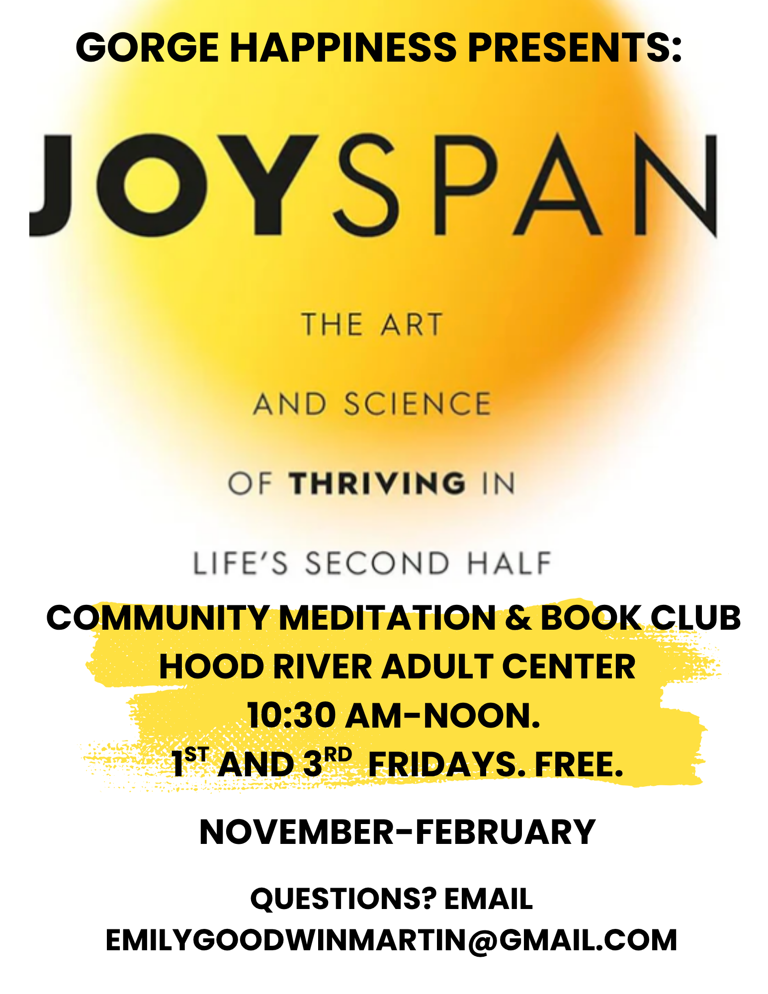 Gorge Happiness Book Club
