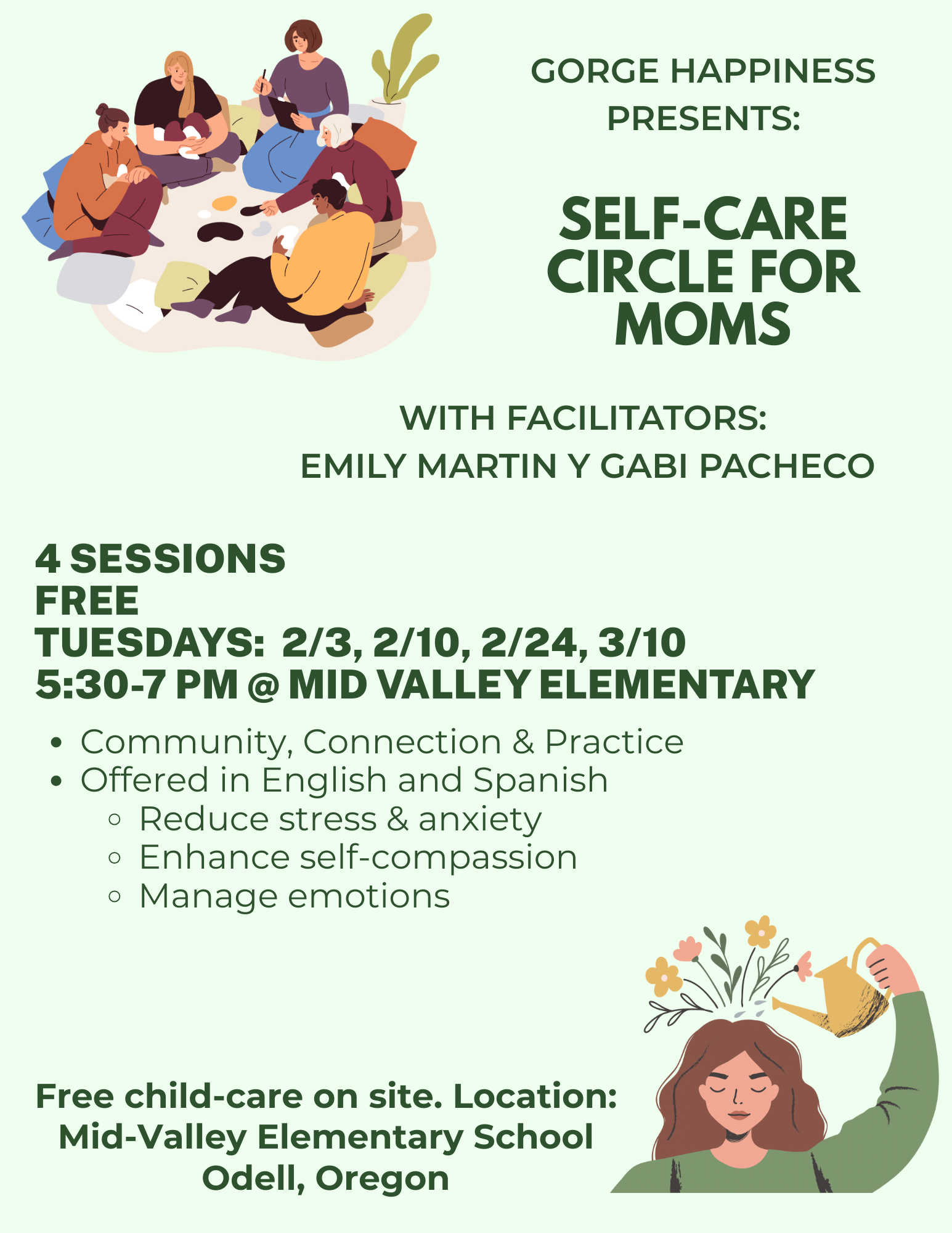 Self-Care for Moms/BienEstar Emocional para Madres