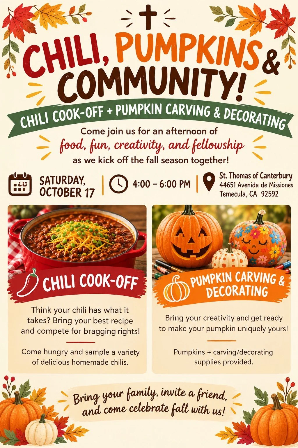Chili Cook-Off and Pumpkin Carving &amp; Decorating