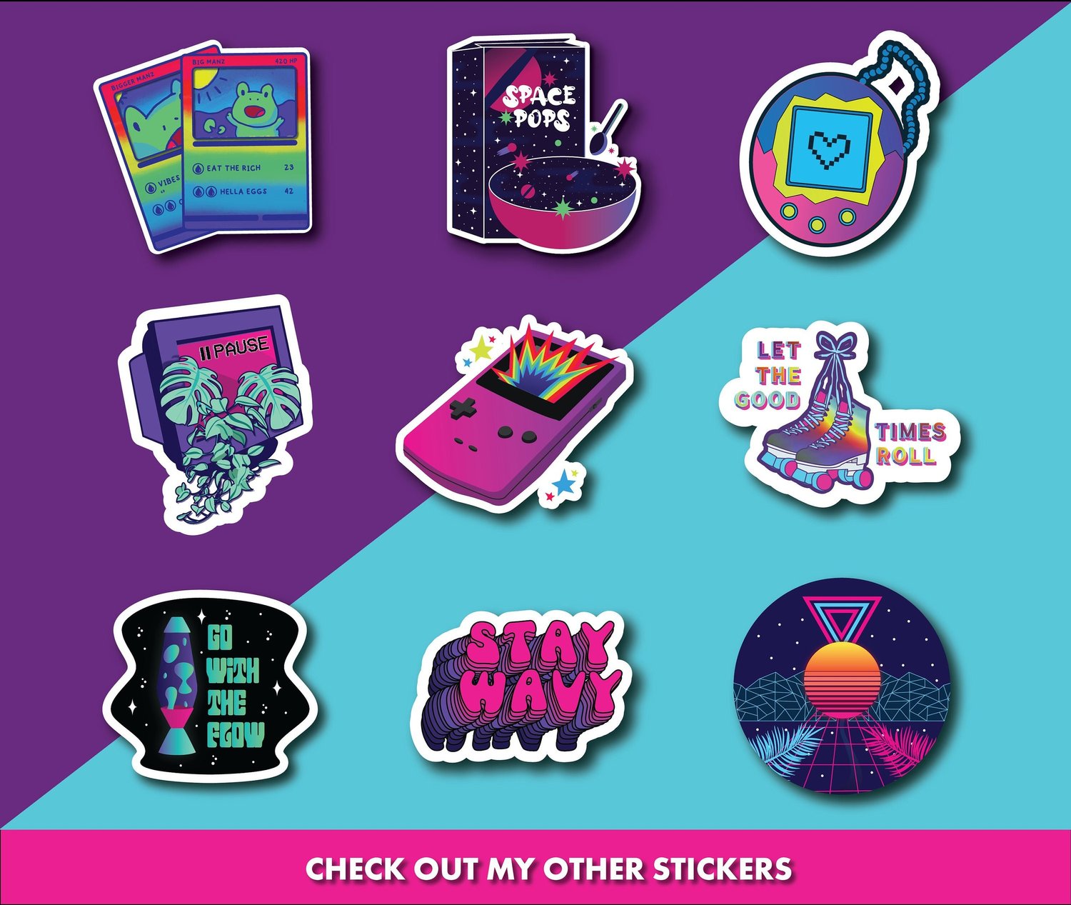 Heavy Aesthetic Sticker Sheet – Vapor95