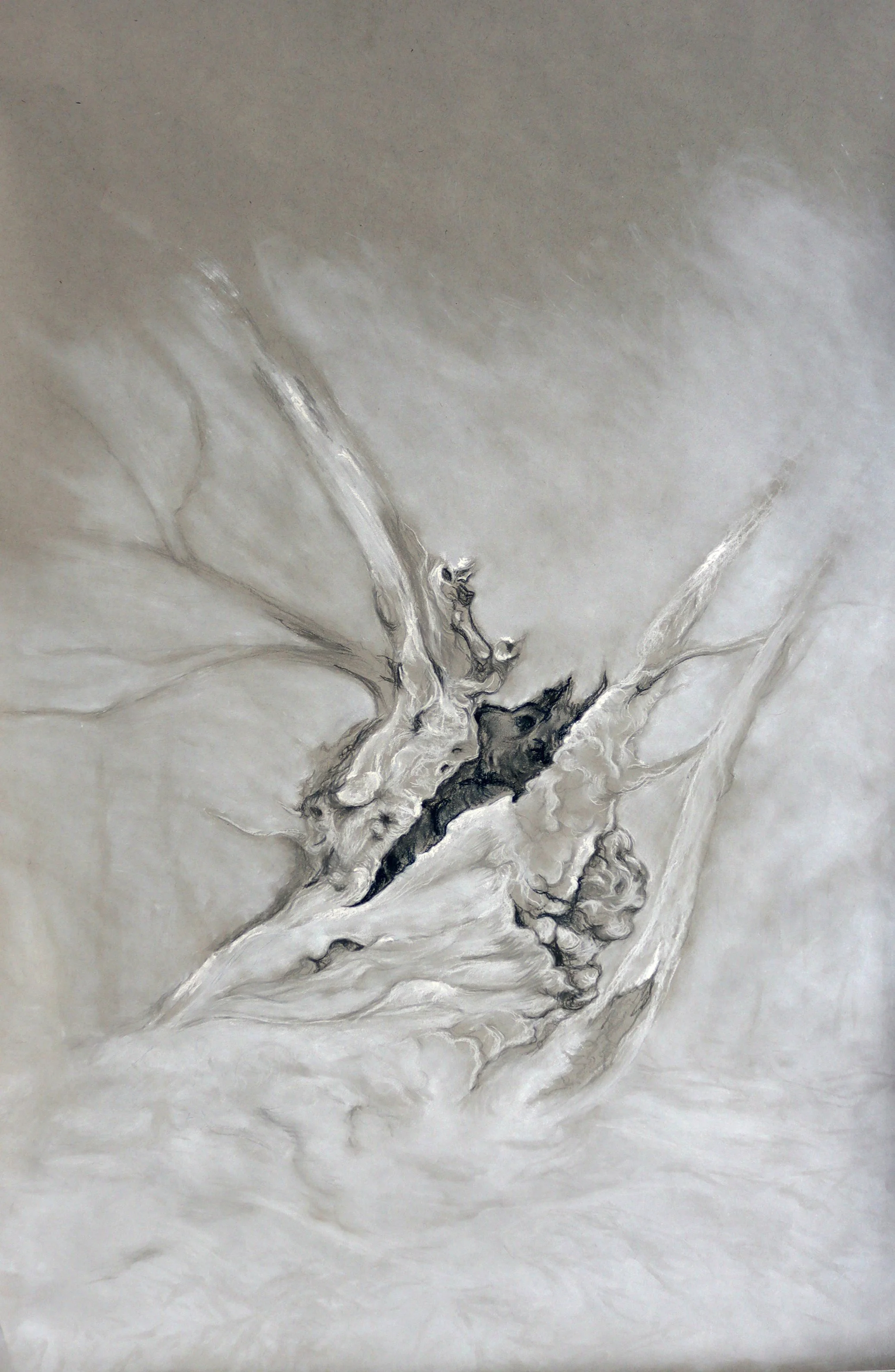 Aïeul 2 « la Brèche » étude 			
Pastel sur papier / 75cm x 116cm