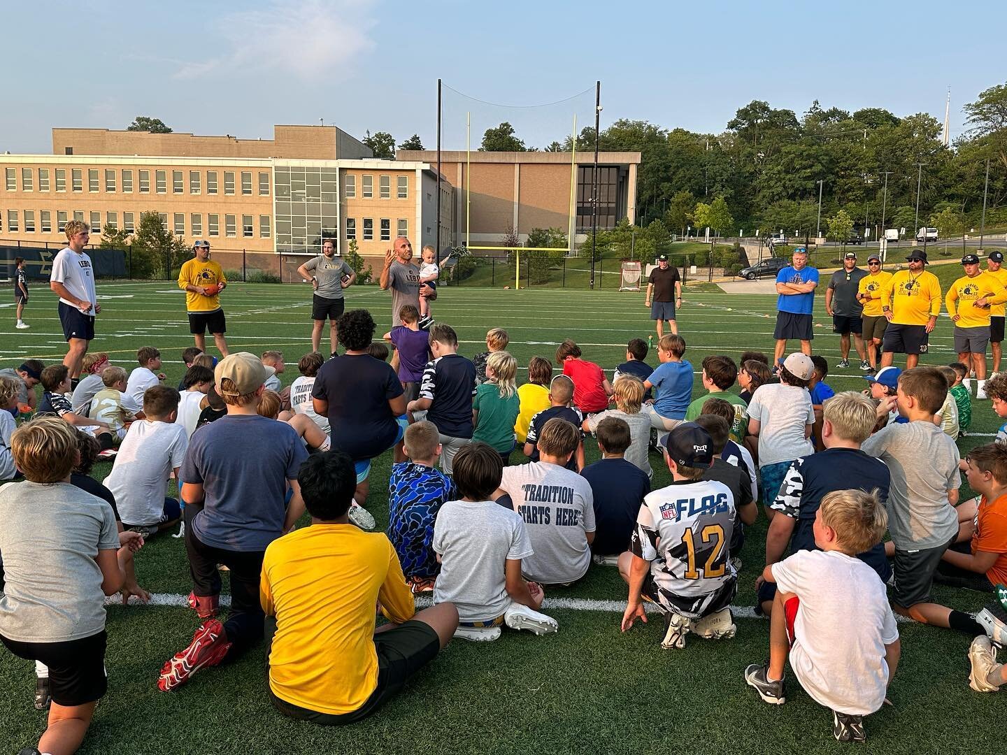 Play Like A Champion Camp Day 1 down and in the books. Coach Collodi stopped down to talk to the kids at the end of practice.

#LetsGoLebo #LeboYouthFootball #LeboFootball