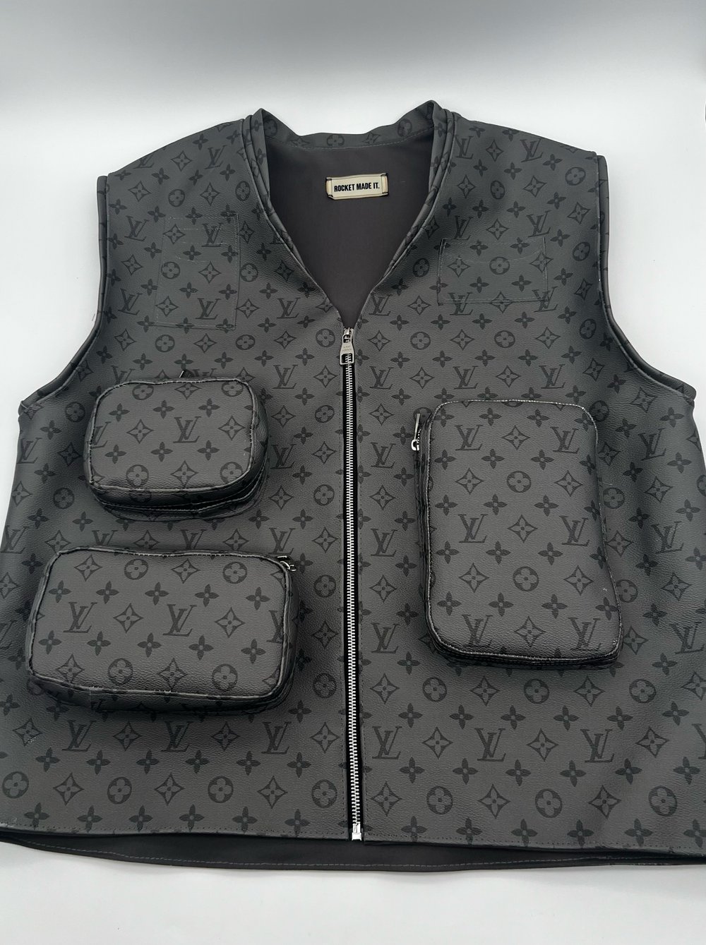 Custom one of one MCM vest available to purchase, custom LV Vest