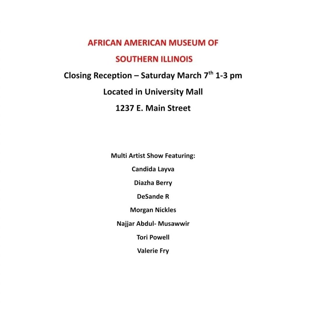 Art Exhibit- Closing Reception