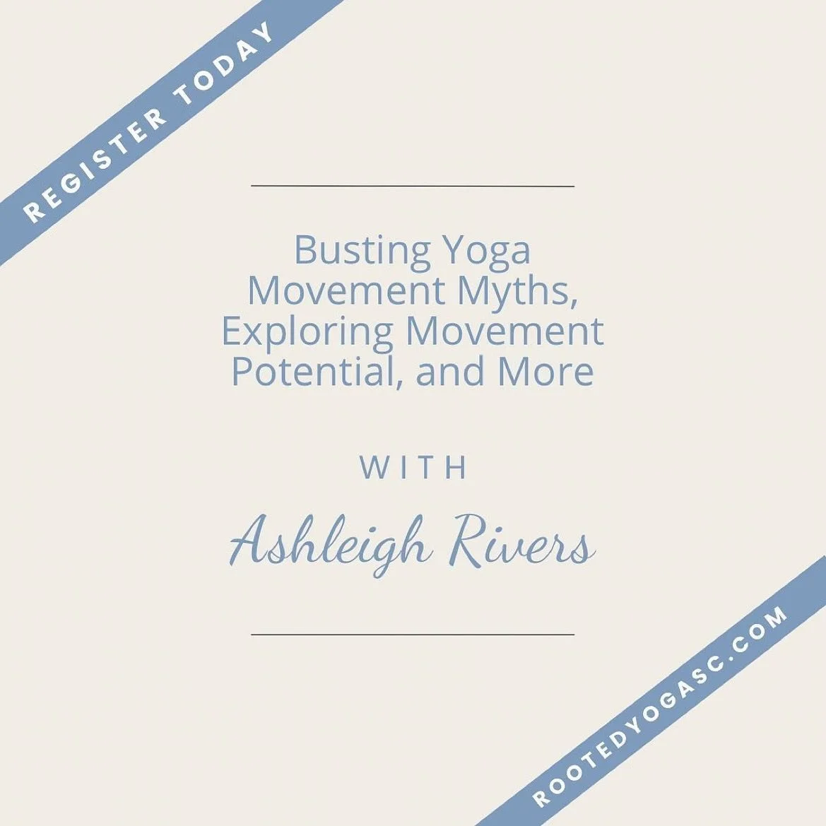 Cola SC friends&mdash; join me to discuss some myths around movement, anatomy, biomechanics, and yoga (and teenie but of physiology). Big words? Maybe, but I promise the content will be digestible and relevant, whether you are a yoga teacher or comin
