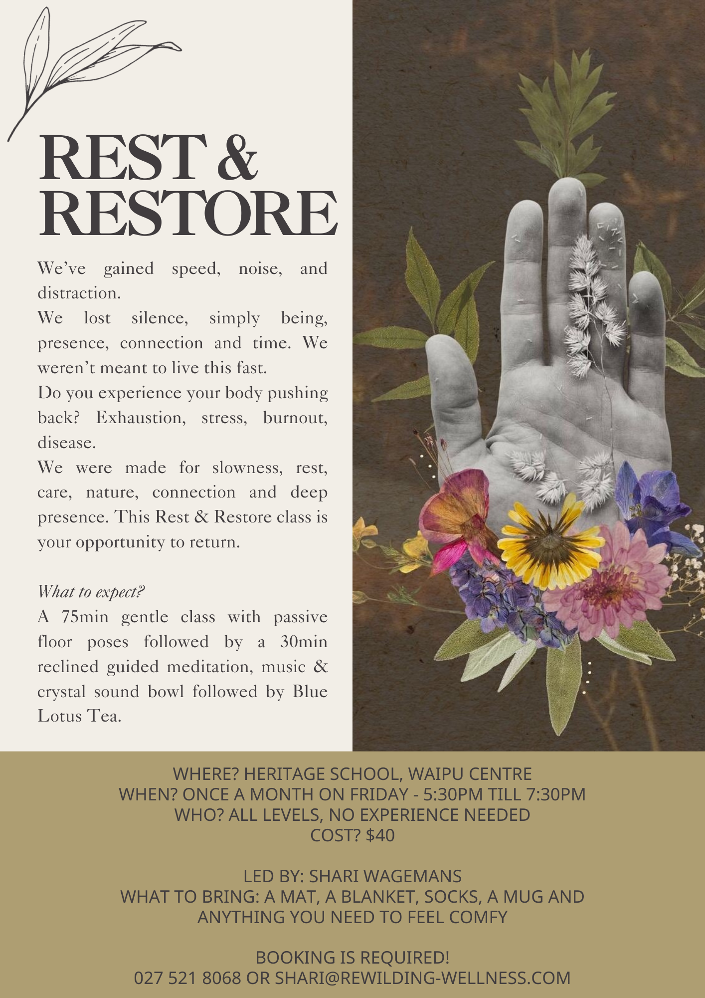 Rest & Restore | Friday 19 December 2025 | 5:30pm