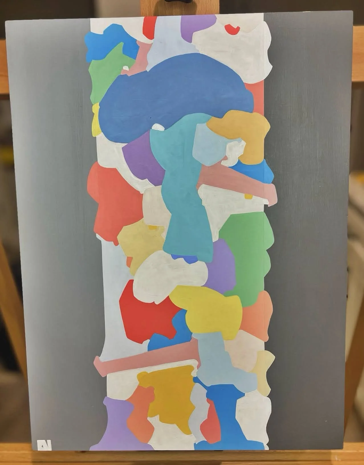 Shapes and Colors I've Been, 16" x 12" acrylic on birch
