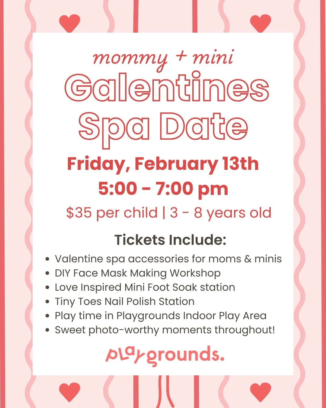 Mommy + Mini Galentines Spa Date