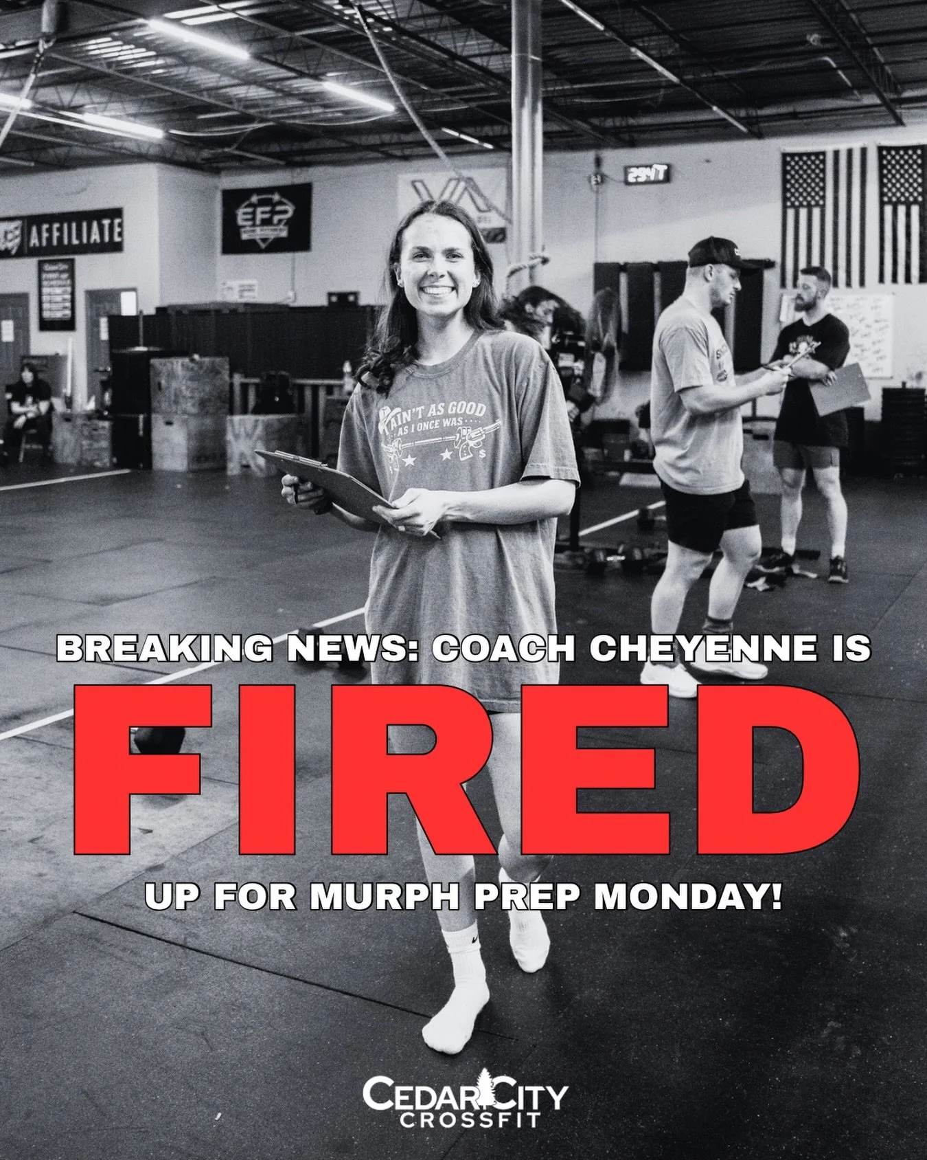🚨 We&rsquo;ll see you tomorrow for Murph Prep Monday! Coach @chey_christian29 is FIRED up!

#crossfit #coach #fired #cedarcitycrossfit #lebanontn