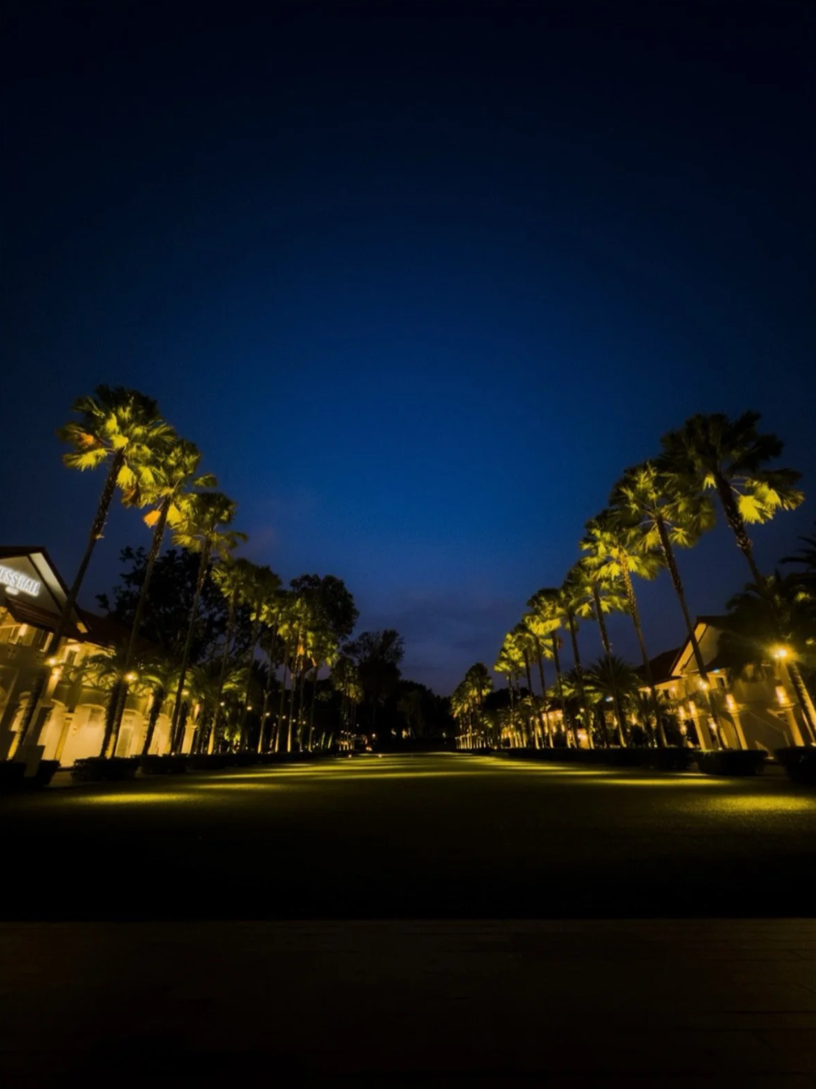 Evening stroll, Mess Hall.