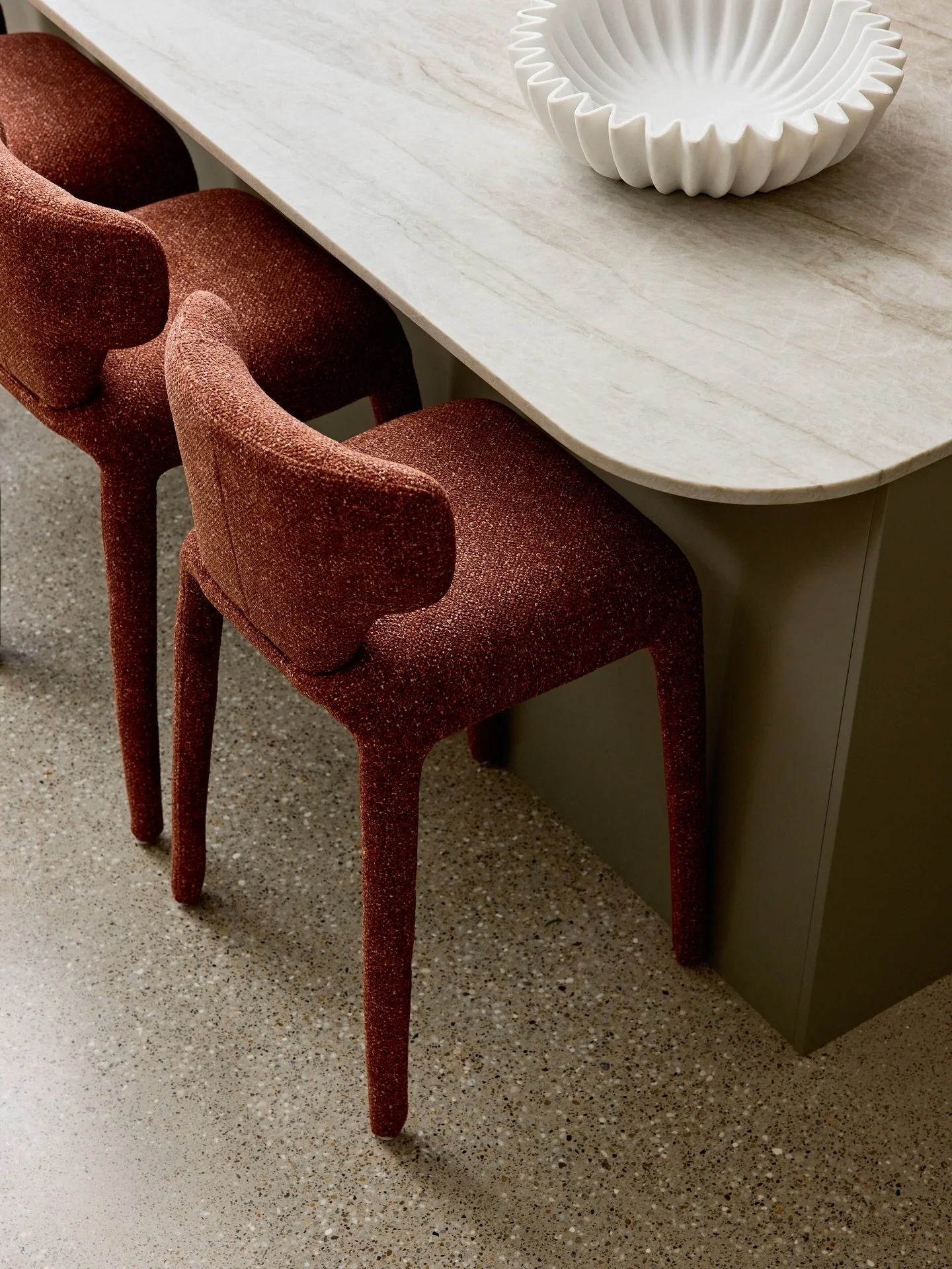 Detail from our recently completed Balmain project: a custom curved-edge island designed to elevate the space #prosperprojects