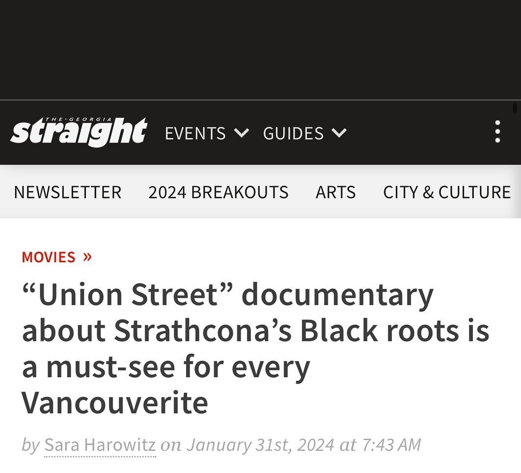 Big month for Union Street! We started off Black History Month strong by winning &ldquo;Best Documentary&rdquo; at the Milan Independent Film Festival, and headed back to the big screen at @viffest VIFF Centre. 

The screenings have been amazing so f