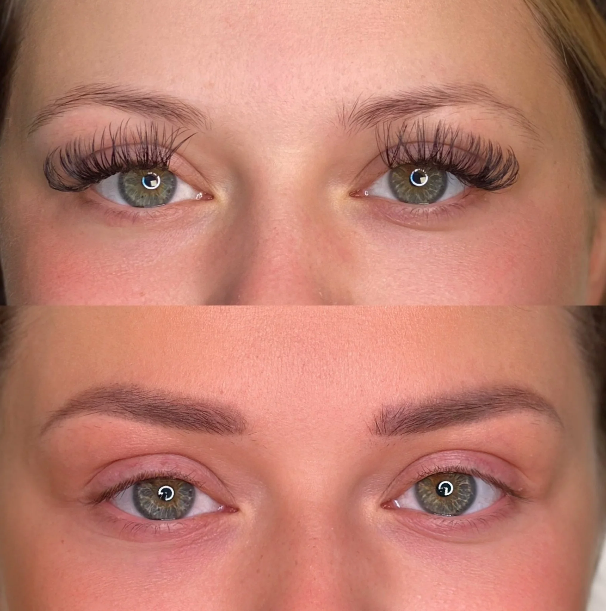Queenstown Before & after tattooed brows, Healed tattooed brows Queenstown, clients age 30, medium skin tone, heathy skin