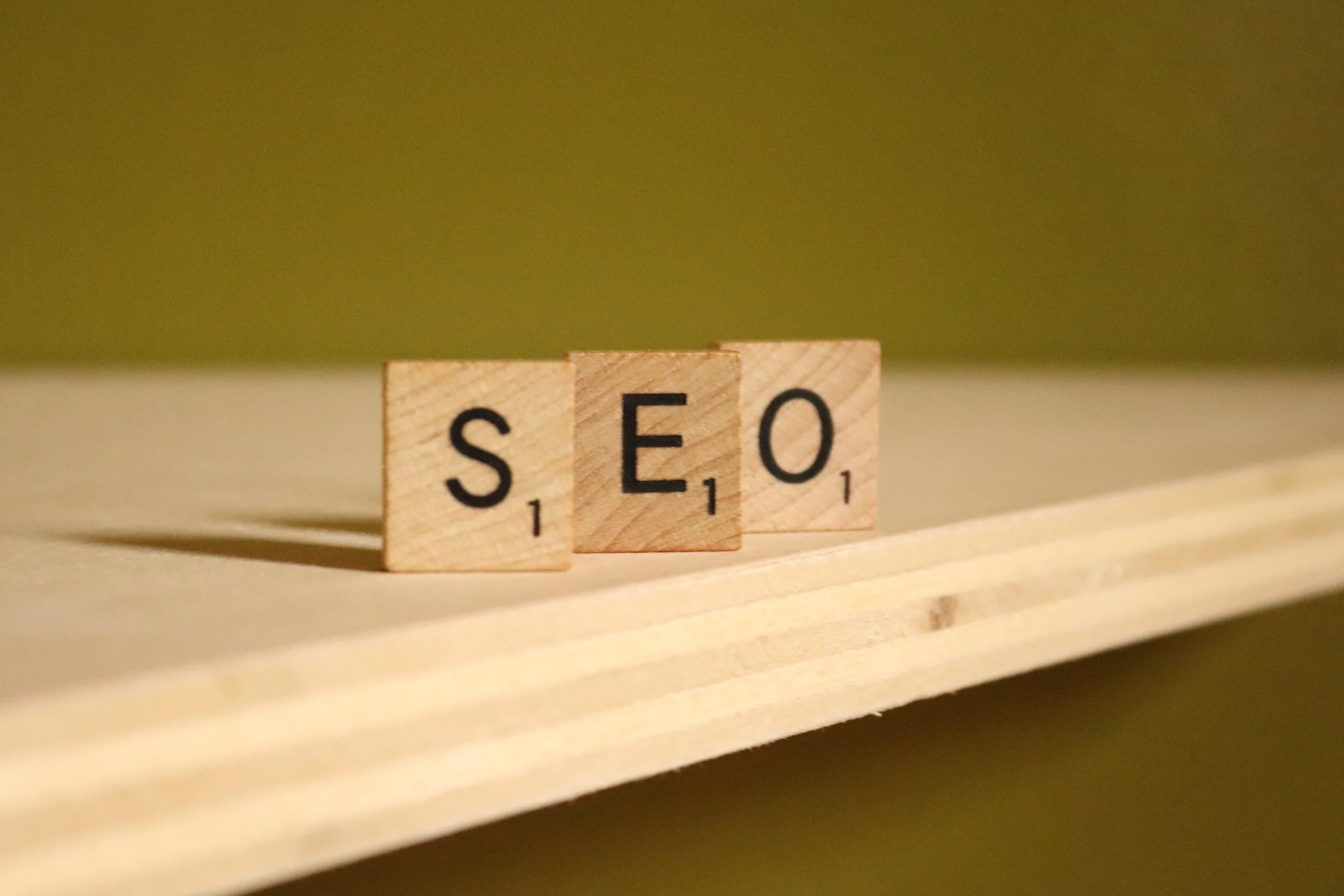 scrabble letters spelling out SEO, or search engine optimization