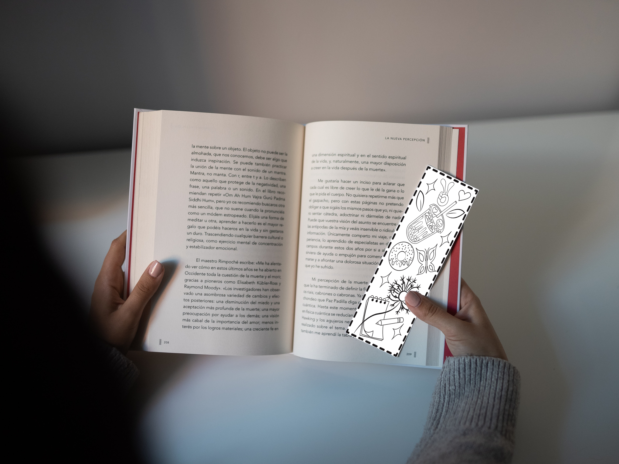 Custom Coloring Bookmark Design