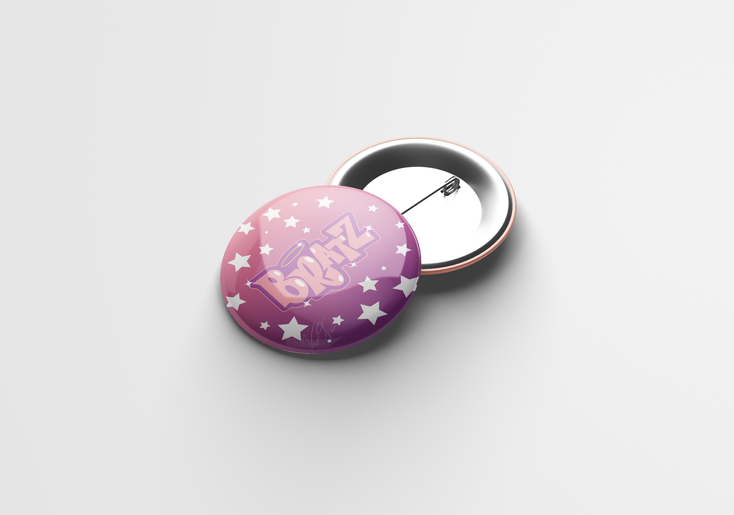 "Bratz" Logo Button Design
