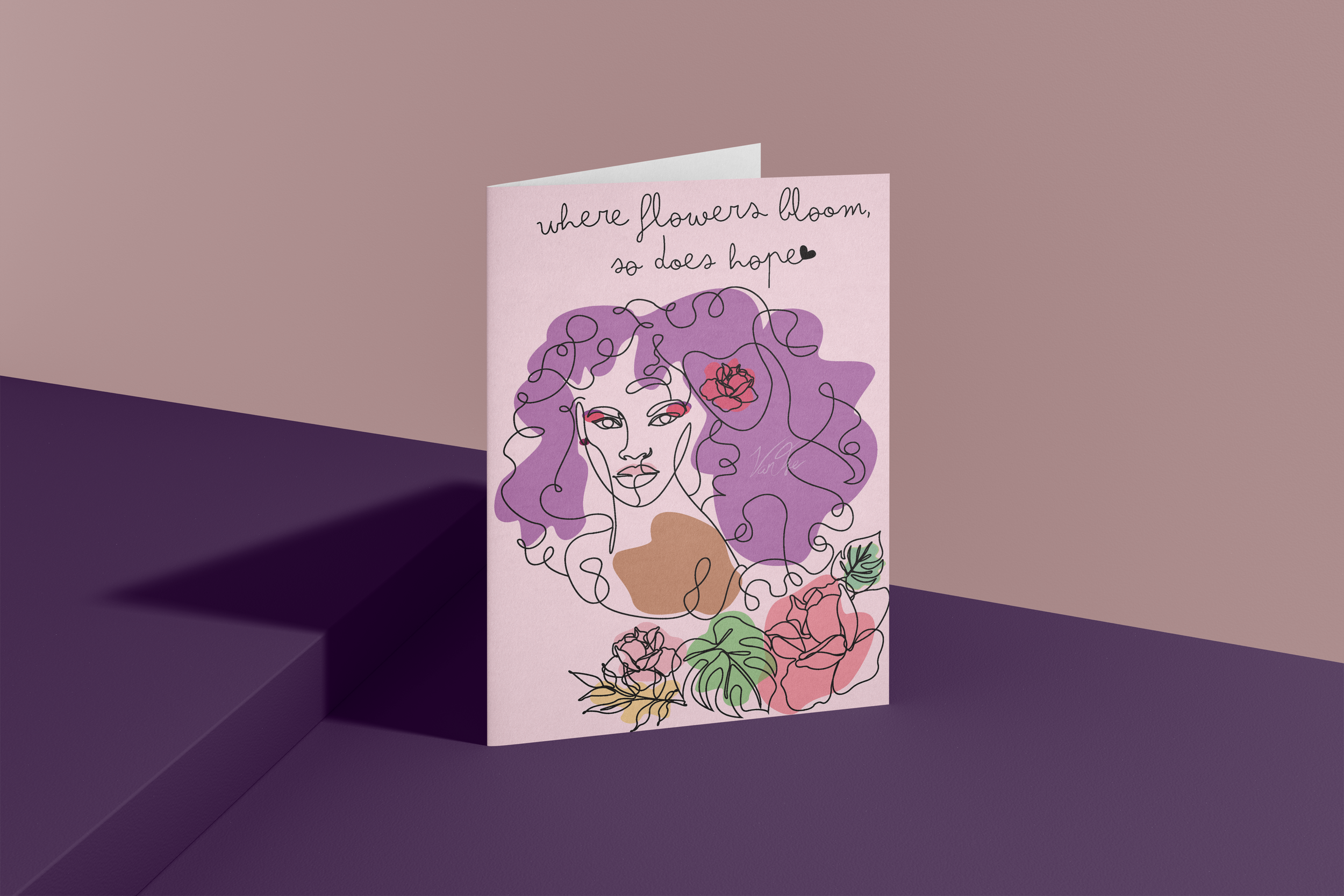 "where flowers bloom, so does hope" Folder Design