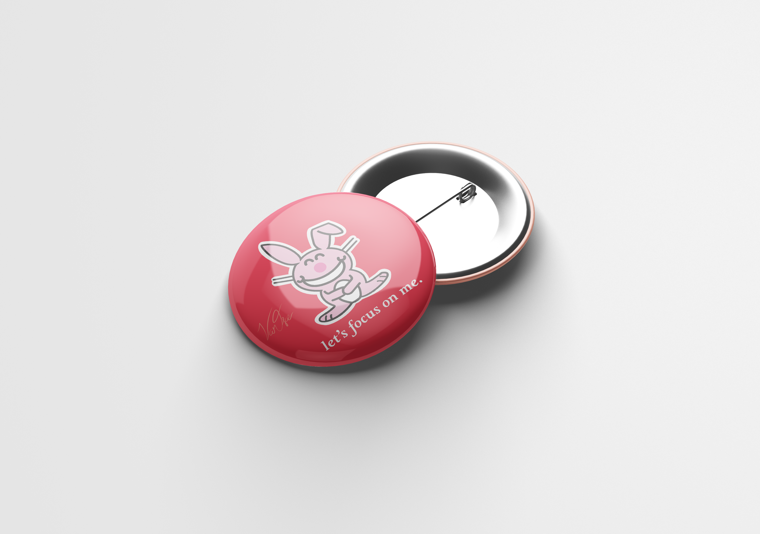 "Happy Bunny" Button Design