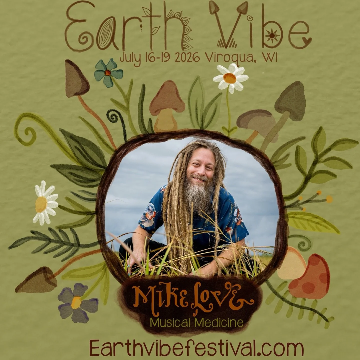 Excited to come back to @earthvibefestival this July to perform with such beautiful people❤️
Tickets available online at mikelovemusic.com