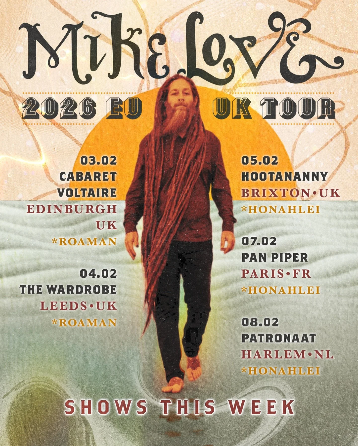 The energy in Dublin last night was off the charts! Seriously some of the sweetest and most Loving people I&rsquo;ve met in my travels. Back over to the UK on the ferry today and looking forward to my first ever show in Edinburgh, Scotland!!!

03.02 