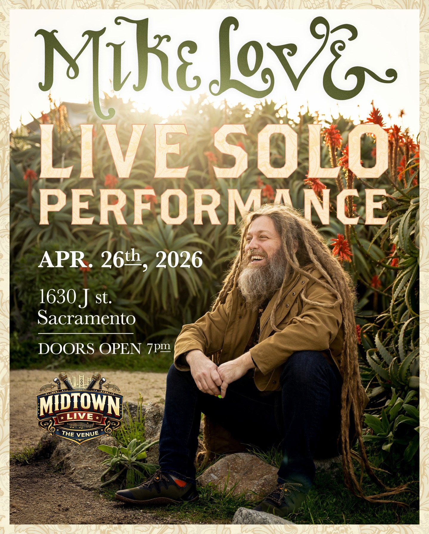 Looking forward to playing at my brother Pat&rsquo;s new place, @midtownvenue in Sacramento. Me and Pat go back a couple decades to when I was playing at all his different Tropics venues over the years. There are few people out there who have believe